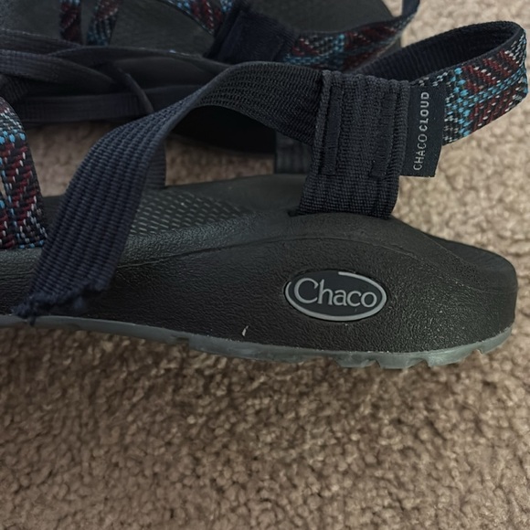 Chaco Black and Multicolor Strappy Sandals size W 9 - Picture 5 of 7